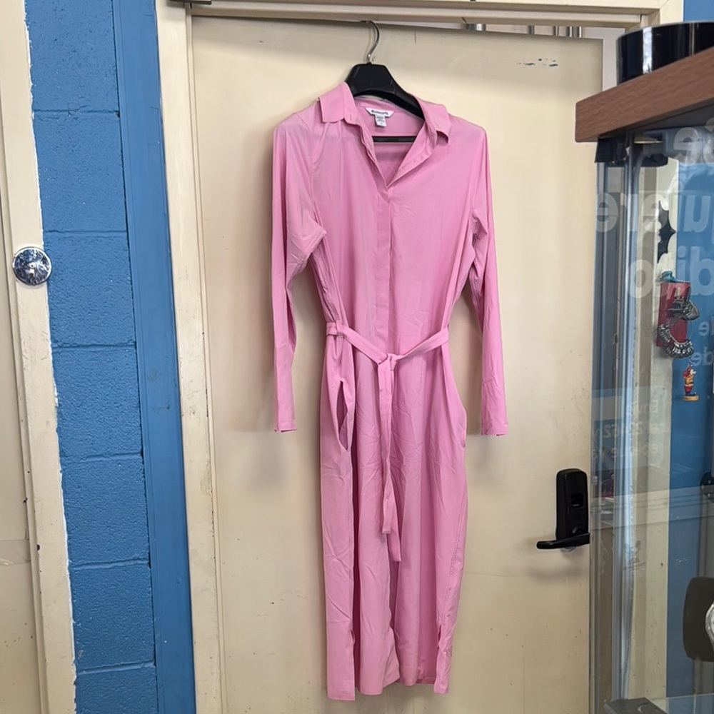 Athleta Pink Long Sleeve Dress